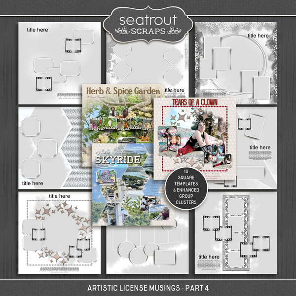 Artistic License Musings - Part 4 Digital Art - Digital Scrapbooking Kits