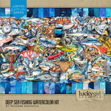 Deep Sea Fishing Watercolor Kit