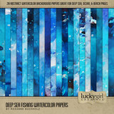 Deep Sea Fishing Watercolor Kit