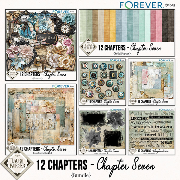 12 Chapters_ Chapter Seven Bundle Digital Art - Digital Scrapbooking Kits