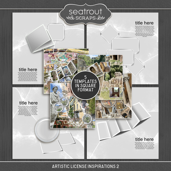 Artistic License Inspirations 2 Digital Art - Digital Scrapbooking Kits