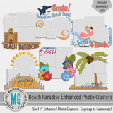 Beach Paradise Enhanced Photo Clusters