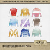 Derby Days Watercolor Jockey Silks