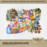 Summer Camp Watercolor Clusters
