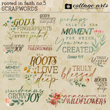 Rooted in Faith 5 Scrap.Words