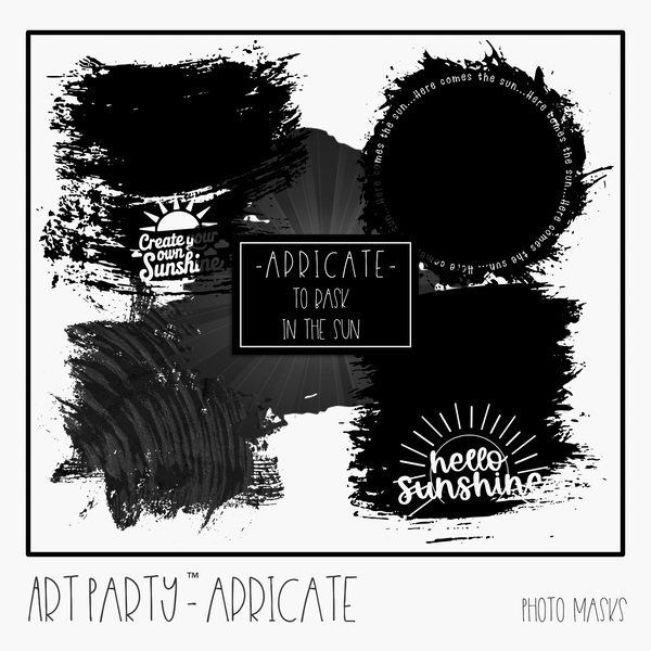 Apricate Photo Masks & Effects Digital Art - Digital Scrapbooking Kits