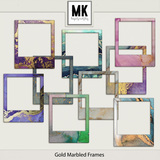 Gold Marble Frames