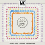 Thrifty Things - Stamped Flower Border