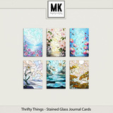 Thrifty Things - Stained Glass Journal Cards