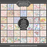 Summer Delights Blended Watercolor Papers