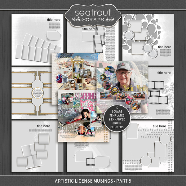 Artistic License Musings - Part 5 Digital Art - Digital Scrapbooking Kits