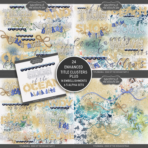 TitleMania - Edge of the Ocean Digital Art - Digital Scrapbooking Kits