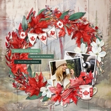 Canada Day Watercolor Wreaths