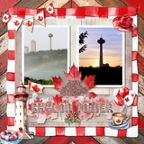 Canada Day Watercolor Elements