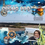 Deep Sea Fishing Watercolor Elements