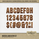 Nautical Wood Alpha Set