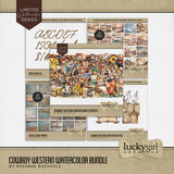 Cowboy Western Watercolor Bundle