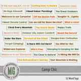 Camp Chic Word Tags