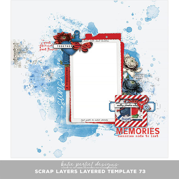 Scrap Layers 73 Digital Art - Digital Scrapbooking Kits