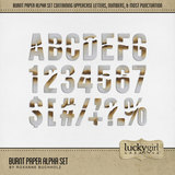 Burnt Paper Alpha Set