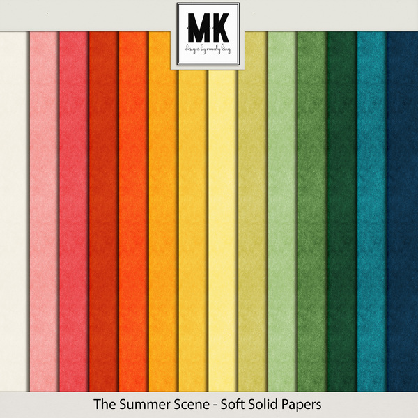 The Summer Scene - Soft Solid Papers Digital Art - Digital Scrapbooking Kits