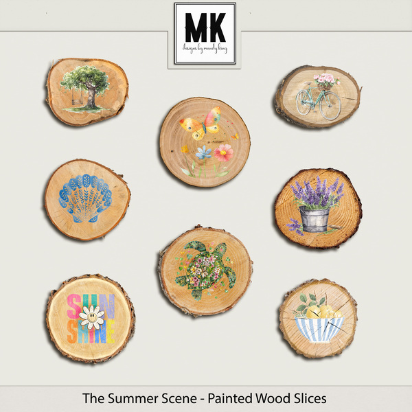 The Summer Scene - Vellum Word Art Digital Art - Digital Scrapbooking Kits