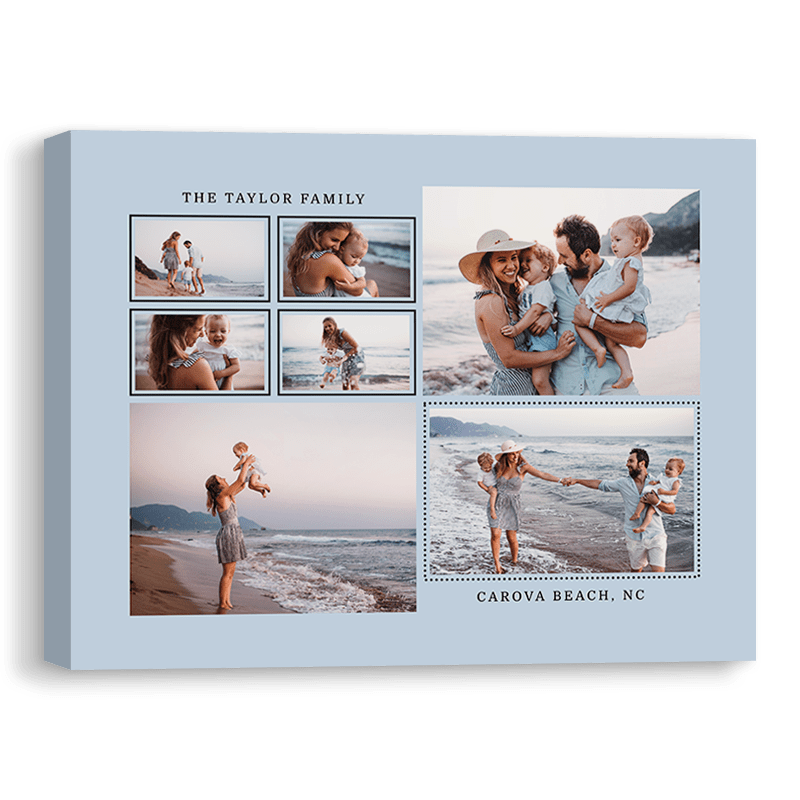 diy picture collage on canvas