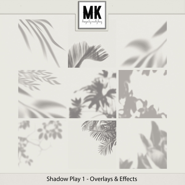 Shadow Play Overlays & Effects Digital Art - Digital Scrapbooking Kits