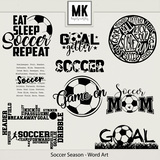 Soccer Season - Word Art
