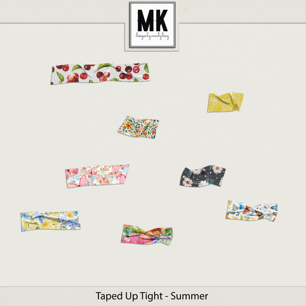 Thrifty Things - Taped Up Tight - Summer Digital Art - Digital Scrapbooking Kits