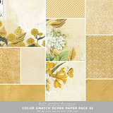 Color Swatch Ochre Scrapbook Bundle