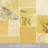 Color Swatch Ochre Scrapbook Bundle