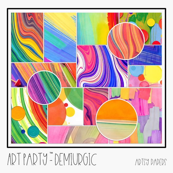Demiurgic - Artsy Papers Digital Art - Digital Scrapbooking Kits
