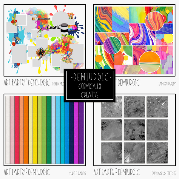 Demiurgic BUNDLE Digital Art - Digital Scrapbooking Kits