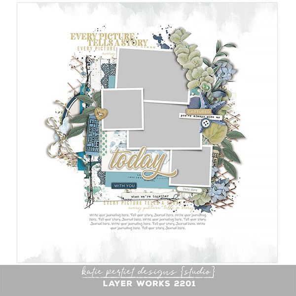 Layer Works 2201 Digital Art - Digital Scrapbooking Kits