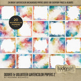 Donate & Volunteer Watercolor Papers 2