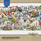 House & Home Watercolor Bundle
