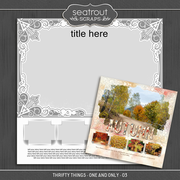 Thrifty Things - One and Only - 03 Digital Art - Digital Scrapbooking Kits