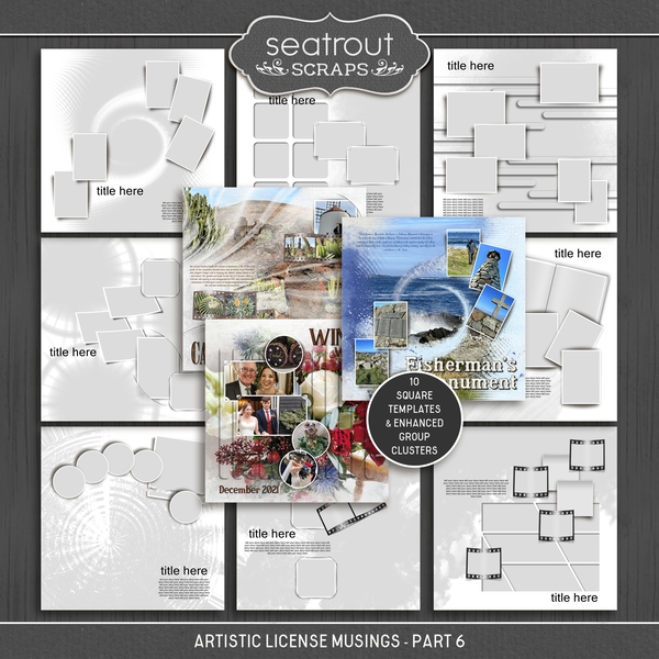 Artistic License Musings - Part 6 Digital Art - Digital Scrapbooking Kits