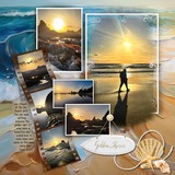 Impressionist Seascape Painted Papers