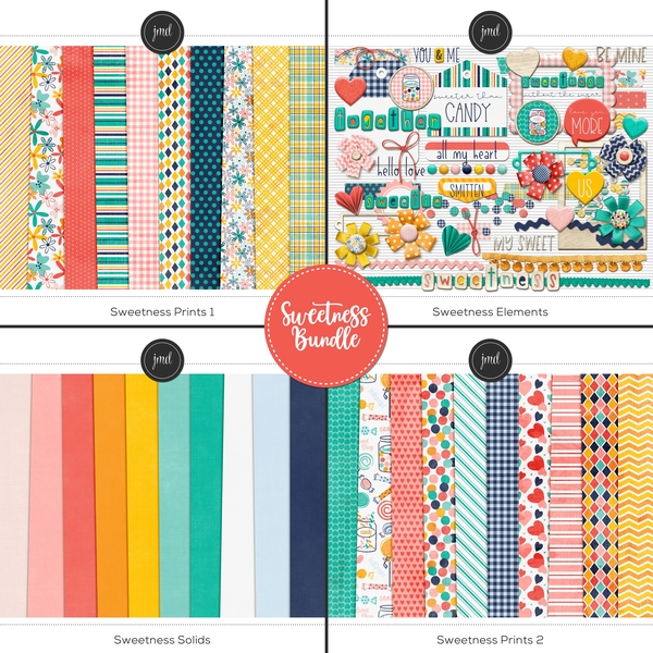 Sweetness Bundle Digital Art - Digital Scrapbooking Kits