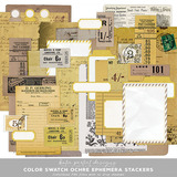 Color Swatch Ochre Ephemera Stackers