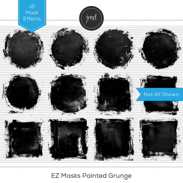 EZ Masks Painted Grunge Digital Art - Digital Scrapbooking Kits