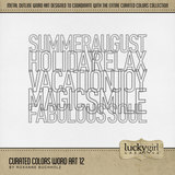 Curated Colors Word Art 12