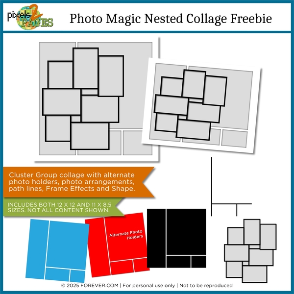 Collage Magic System Photo Magic Nested Collage Freebie | Digital Art