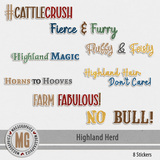 Highland Herd Word Art