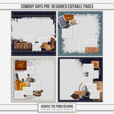 Cowboy Days - Pre-designed Editable Pages
