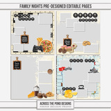 Family Nights Pre-designed Editable Pages