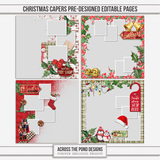 Christmas Capers Pre-designed Editable Pages