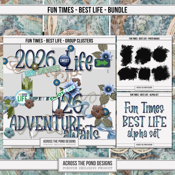 Fun Times - Best Life Bundle Digital Art - Digital Scrapbooking Kits